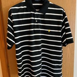 RALPH LAUREN MENS POLO 1XL, BLACK & WHITE, RARE